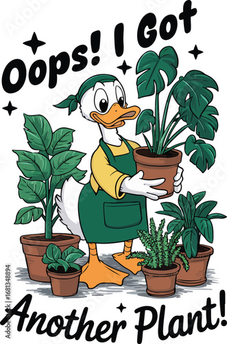 Funny Goose Gardener – Oops I Got Another Plant