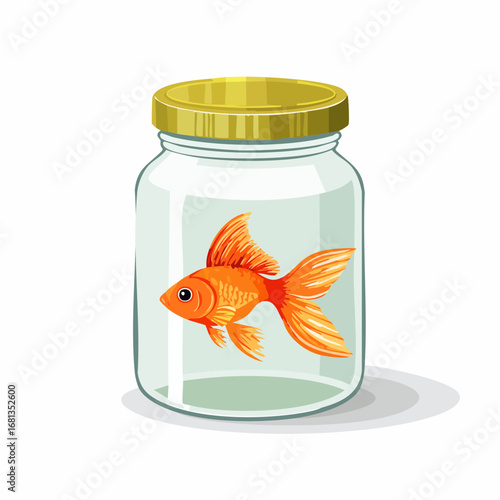 Goldfisch im Glas