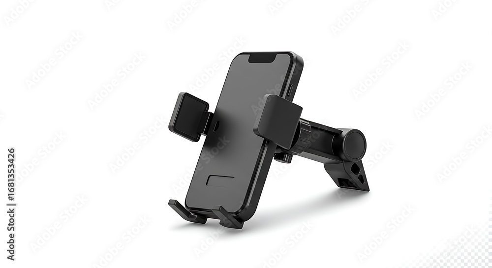 Naklejka premium Car Phone Mount: Secure & Adjustable Cell Phone Holder for Driving