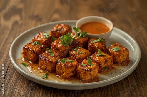 Grilled spiced cottage chee...