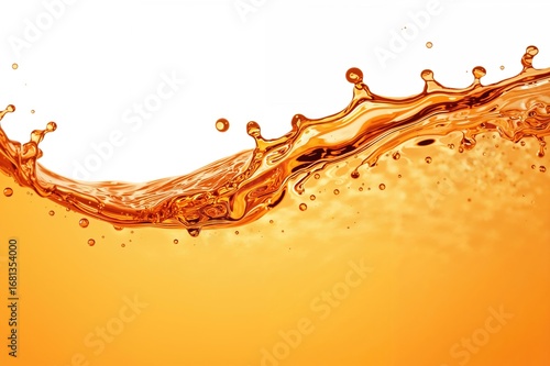 Isolated splash of orange l...