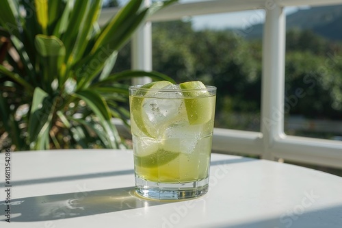 Refreshing green apple cock...