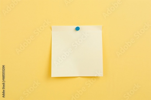Note attached on a yellow b...