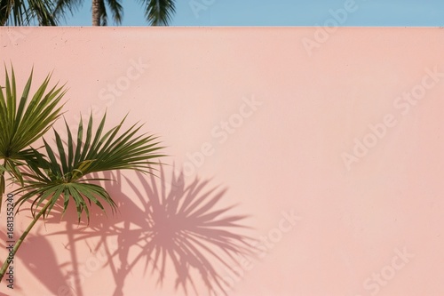 Silhouette of foliage cast ...