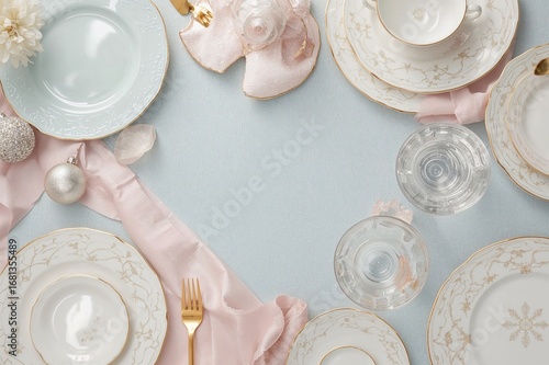 Festive tableware and servi...