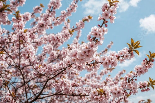 Himalayan cherry tree branc...
