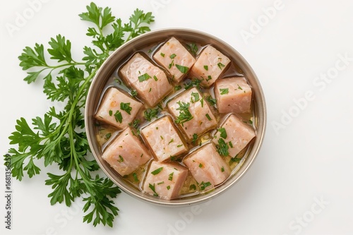 Close-up view of a tuna ser...