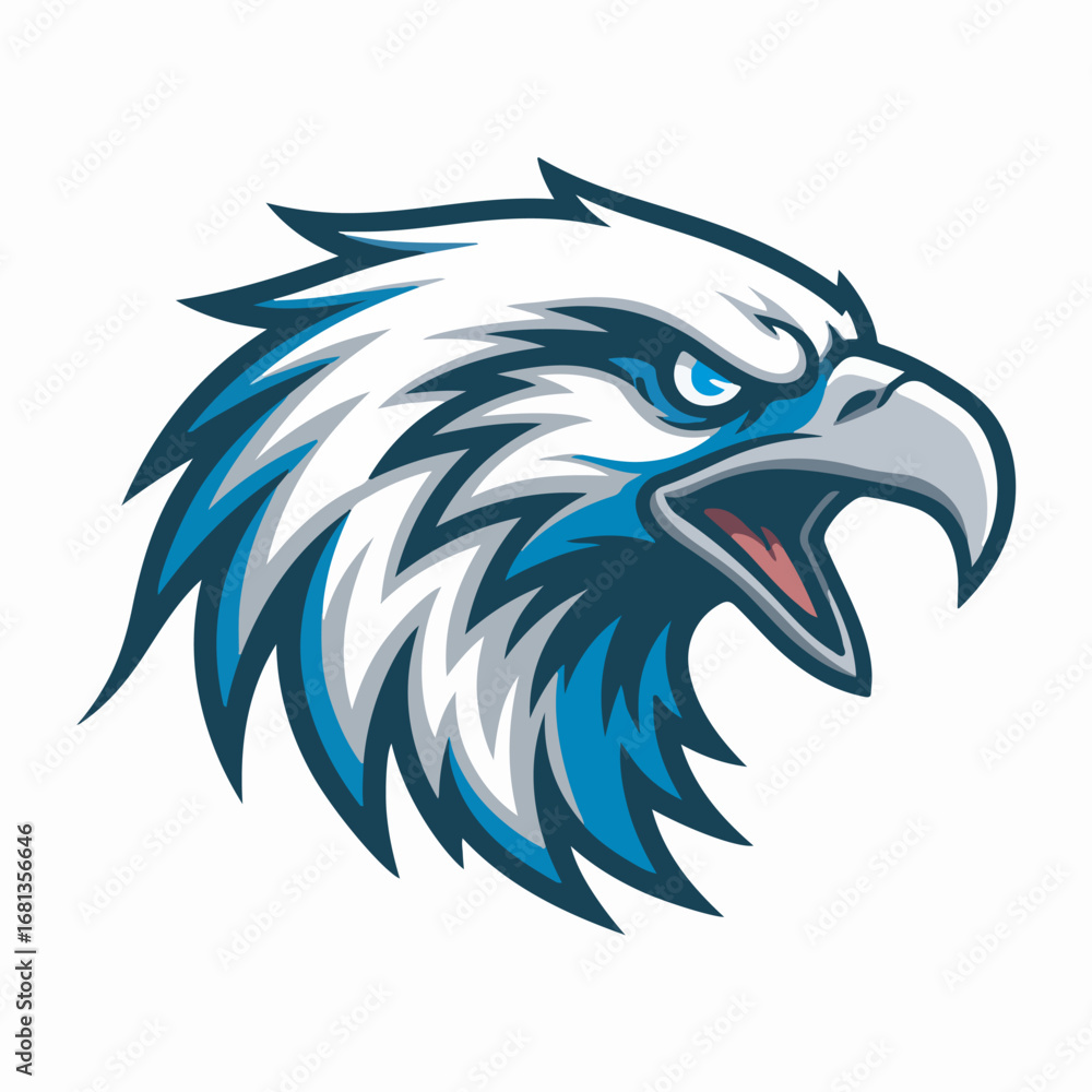 Fototapeta premium Eagle Head Emblem Vector Mascot