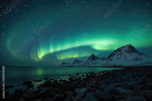 Glowing auroras illuminate ...
