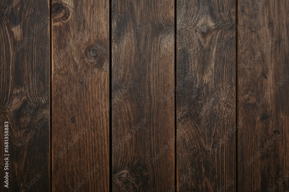 Naklejka premium Aged charred wooden plank surface with a rustic pattern