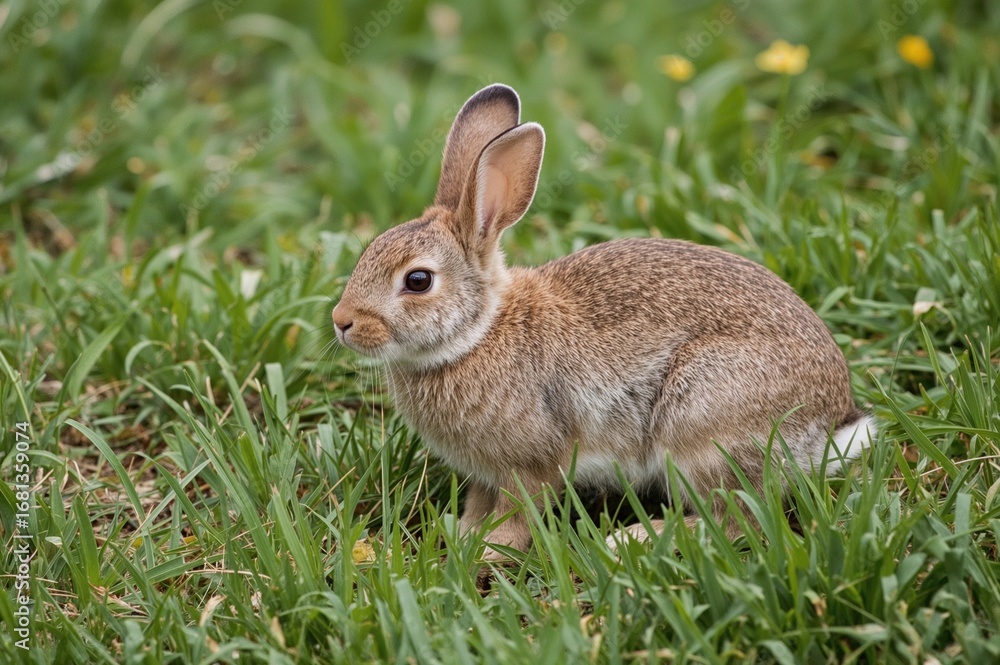 Fototapeta premium Hare Among the Plants