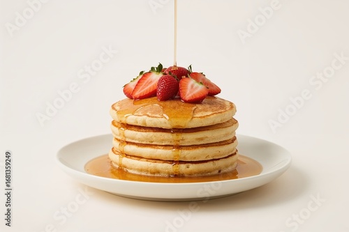 Strawberry-topped pancake d...