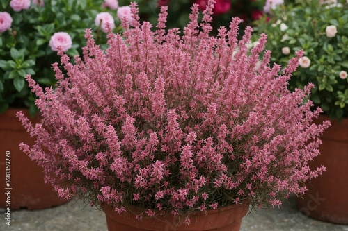 Garden pot display featurin...
