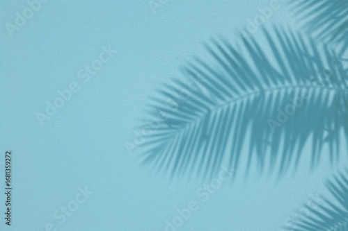 Blue shadow of an open hand...