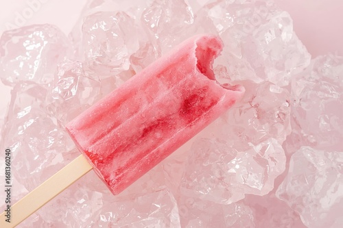 Isolated pink frozen treat ...