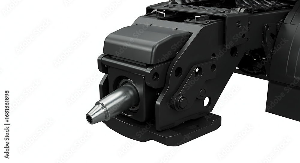 Fototapeta premium Close-up of Industrial Machinery Component: Precision Engineering Detail