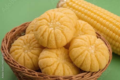 Tasty golden maize biscuit,...