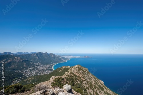 Wide-Angle View of Mountain...