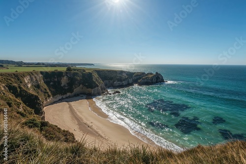 Rugged shoreline of a penin...