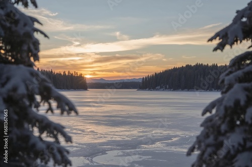 Soft Focus of Peaceful Wint...