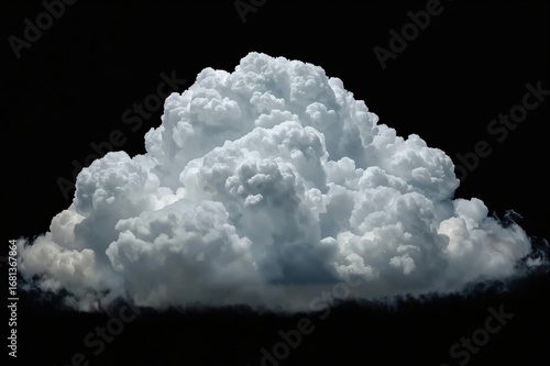 A cluster of white clouds s...