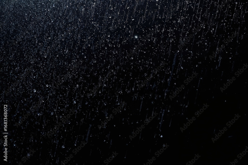 Obraz premium Dark backdrop with raindrops. Abstract design.