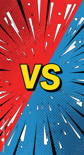 Epic showdown cinematic battle between two powerful forces in dynamic comic book style with explosive action sequences