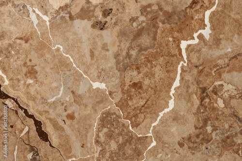 Polished Brown Marble Surfa...