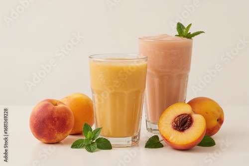 Mint-Infused Peach Smoothie...