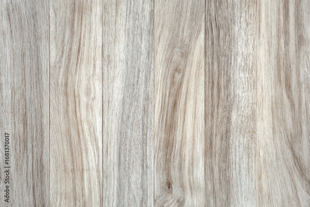 Naklejka premium Light gray wood planks close-up