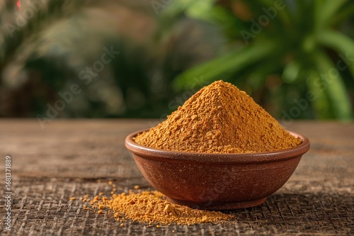 Unprocessed sugar in powder...