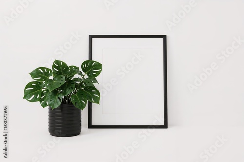 Mockup of a photo frame fea...