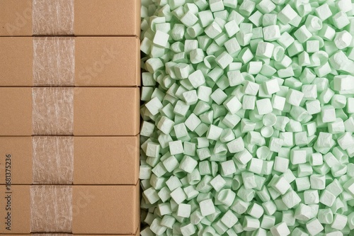 Detailed view of a pile of ...