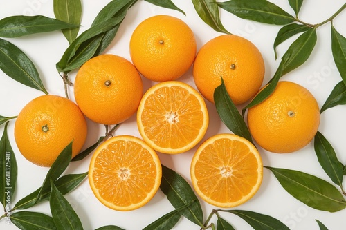 Colorful yellow oranges enc...