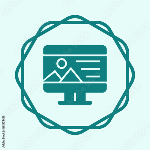 Creative symbol trendy artwork useful vector Illustration circle design handsome colorful background