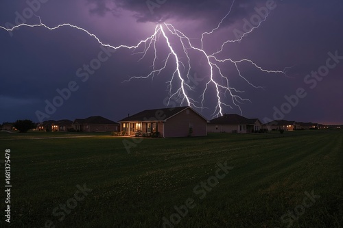 Intense thunderstorm with l...
