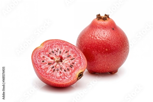 Isolated Pink or Red Guava ...