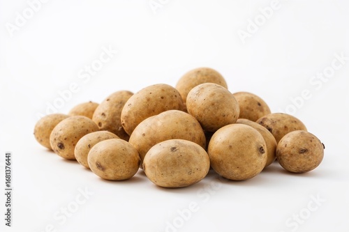 Potatoes isolated on a clea...
