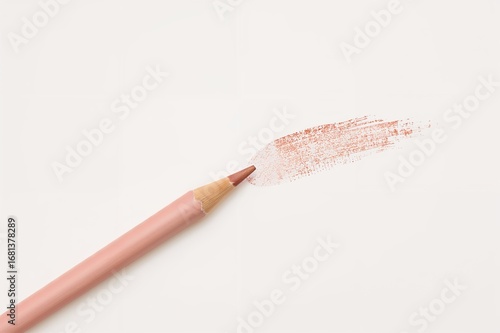 Isolated Pink Pastel Pencil...
