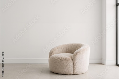 Cozy single armchair positi...