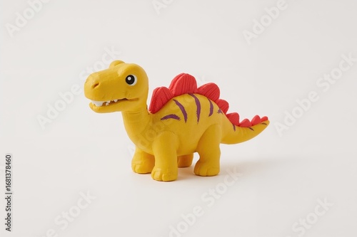 Handcrafted clay dinosaur f...