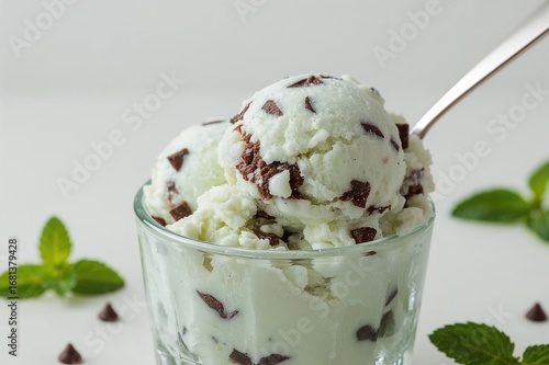 Scoop of Natural Mint Choco...