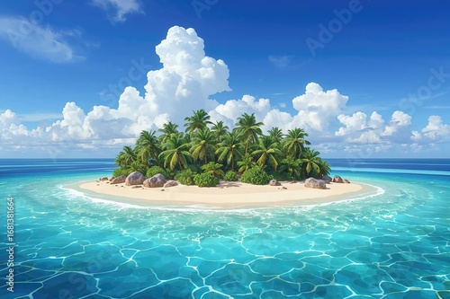 Stunning tropical island by...