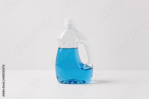 White backdrop with a plast...