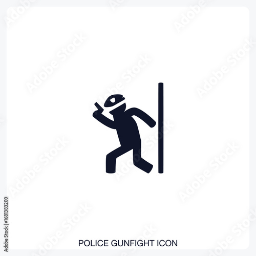 Police Gunfight Icon