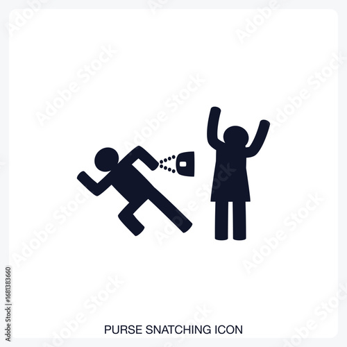 Purse Snatching Icon