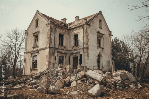 Dilapidated ancient residen...