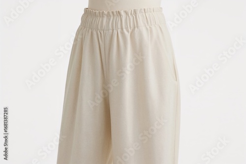 Natural fabric pants on a w...