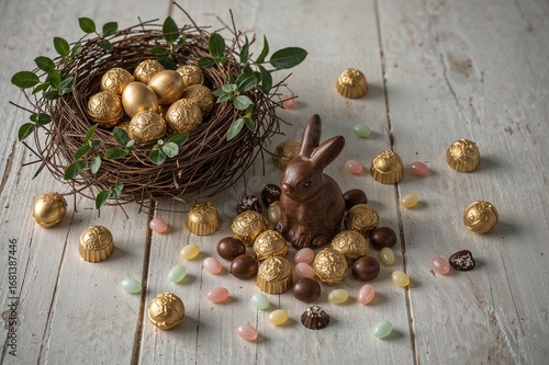 Chocolate eggs and Easter a...