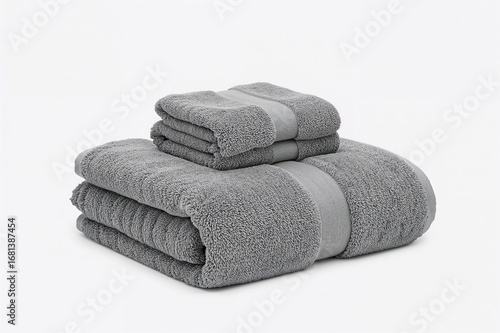 Set of Two Large Gray Bath ...